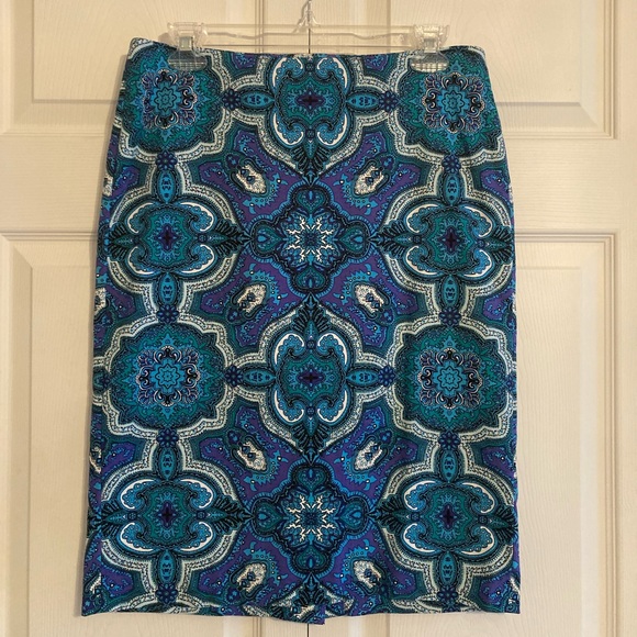 2 Talbots Floral Skirts - Picture 2 of 7